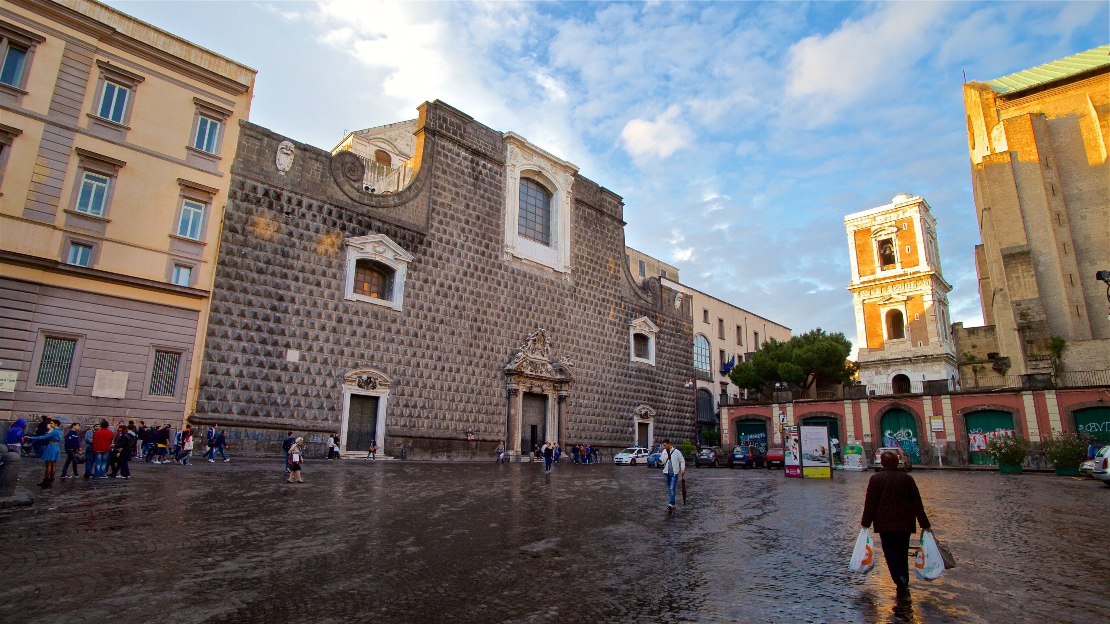 Church of Gesu Nuovo which includes a square or plaza