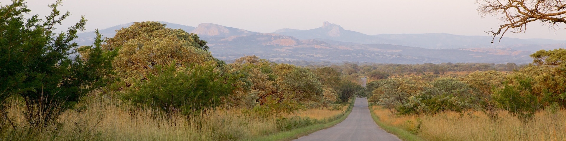 Lowveld National Botanical Garden showing a sunset, landscape views and tranquil scenes