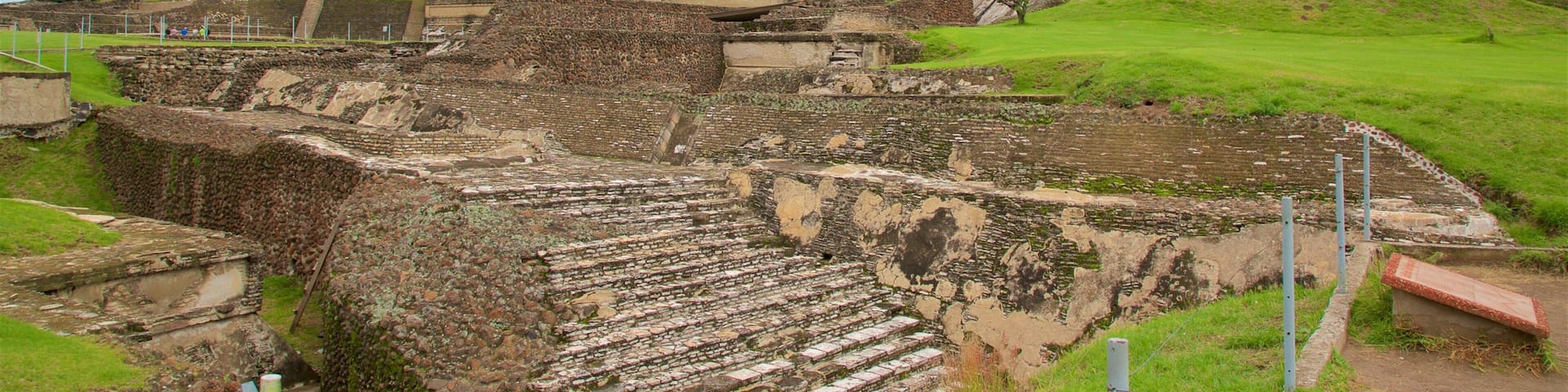 Great Pyramid of Cholula showing heritage elements and building ruins