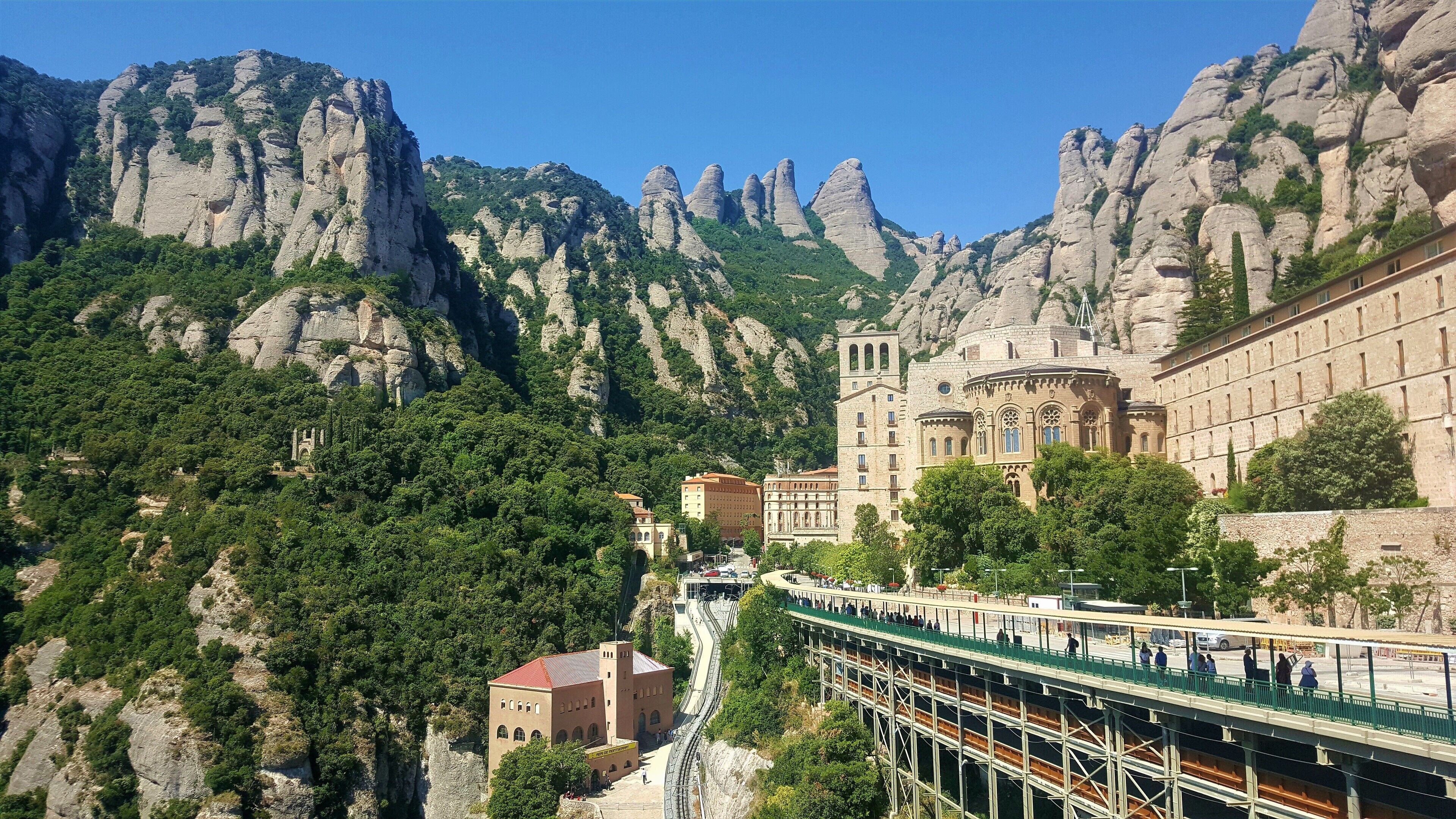 This Monastery is located  in the mountains of Catalonia, about 1.5  hour outside of Barcelona. #Trovember