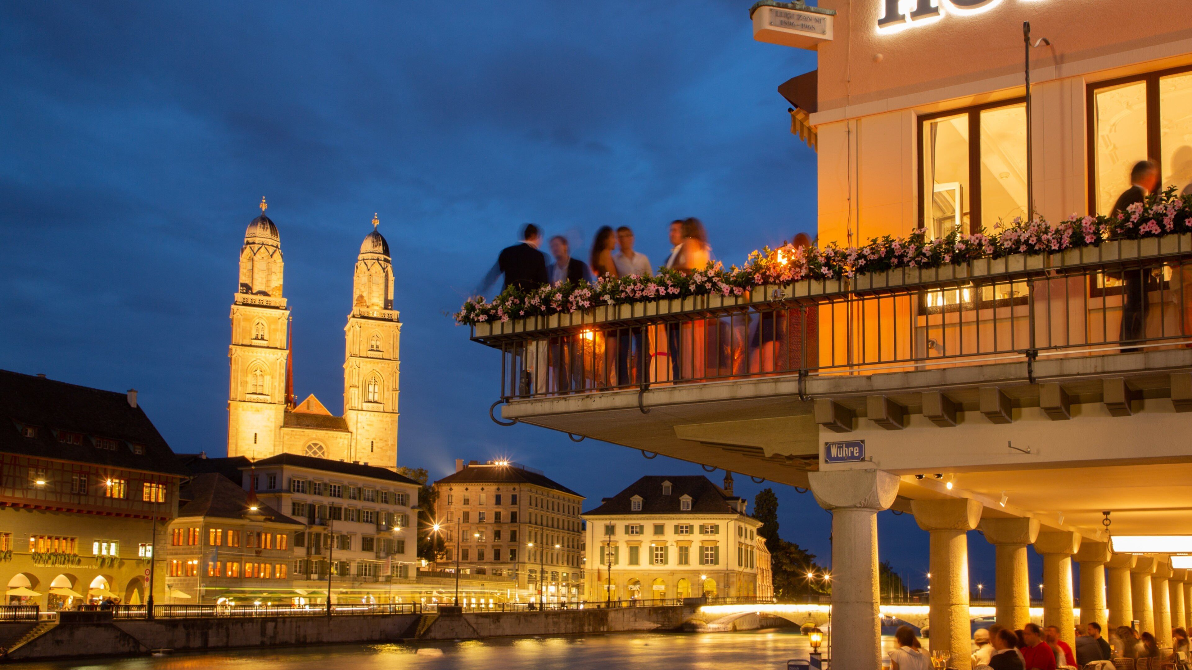 Old Town featuring a river or creek, nightlife and night scenes