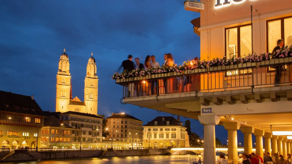 Old Town featuring a river or creek, nightlife and night scenes