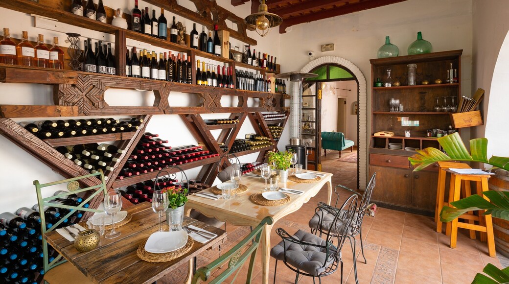 Marbella Old Town featuring cafe scenes and interior views