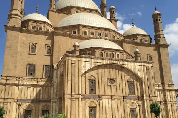The great Mosque of Muhammad Ali Pasha or Alabaster Mosque is a mosque situated in the Citadel of Cairo in Egypt and commissioned by Muhammad Ali Pasha between 1830 and 1848.
Situated on the summit of the citadel, this Ottoman mosque, the largest to be built in the first half of the 19th century, is, with its animated silhouette and twin minarets, the most visible mosque in Cairo. #Egypt #Cairo