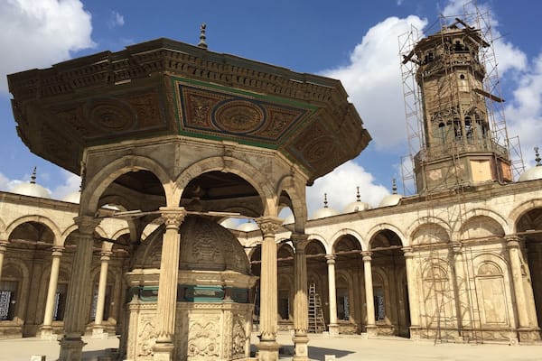 There is a brass clock tower in the middle of the northwestern riwak, which was presented to Muhammad Ali by King Louis Philippe of France in 1845. The clock was reciprocated with the obelisk of Luxor now standing in Place de la Concorde in Paris. Funny thing is that the clock has never worked... #Cairo #Egypt