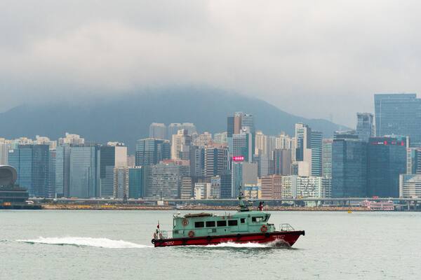 The Grand Promenade featuring a bay or harbor, boating and a city