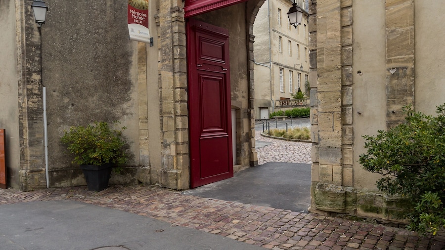 Entrance to the Bayeaux tapestry museum, Bayeaux, Normandy