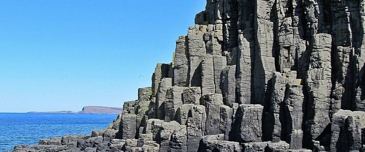 right at Fingals Cave