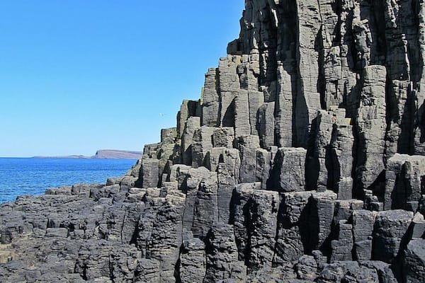 right at Fingals Cave