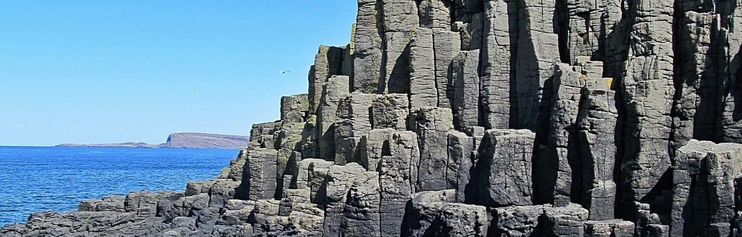right at Fingals Cave