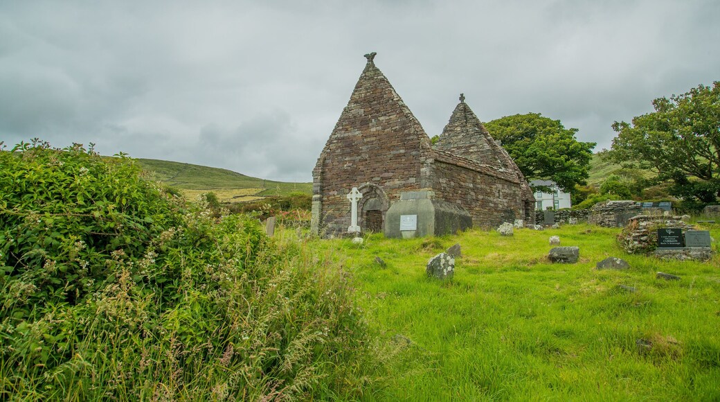 Kilmalkedar Church showing heritage elements, a ruin and a church or cathedral