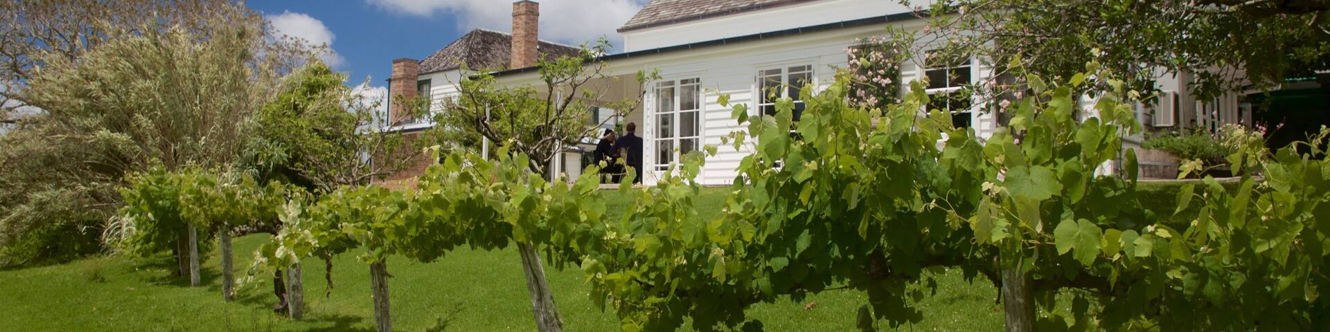 Stone Store showing a house and farmland