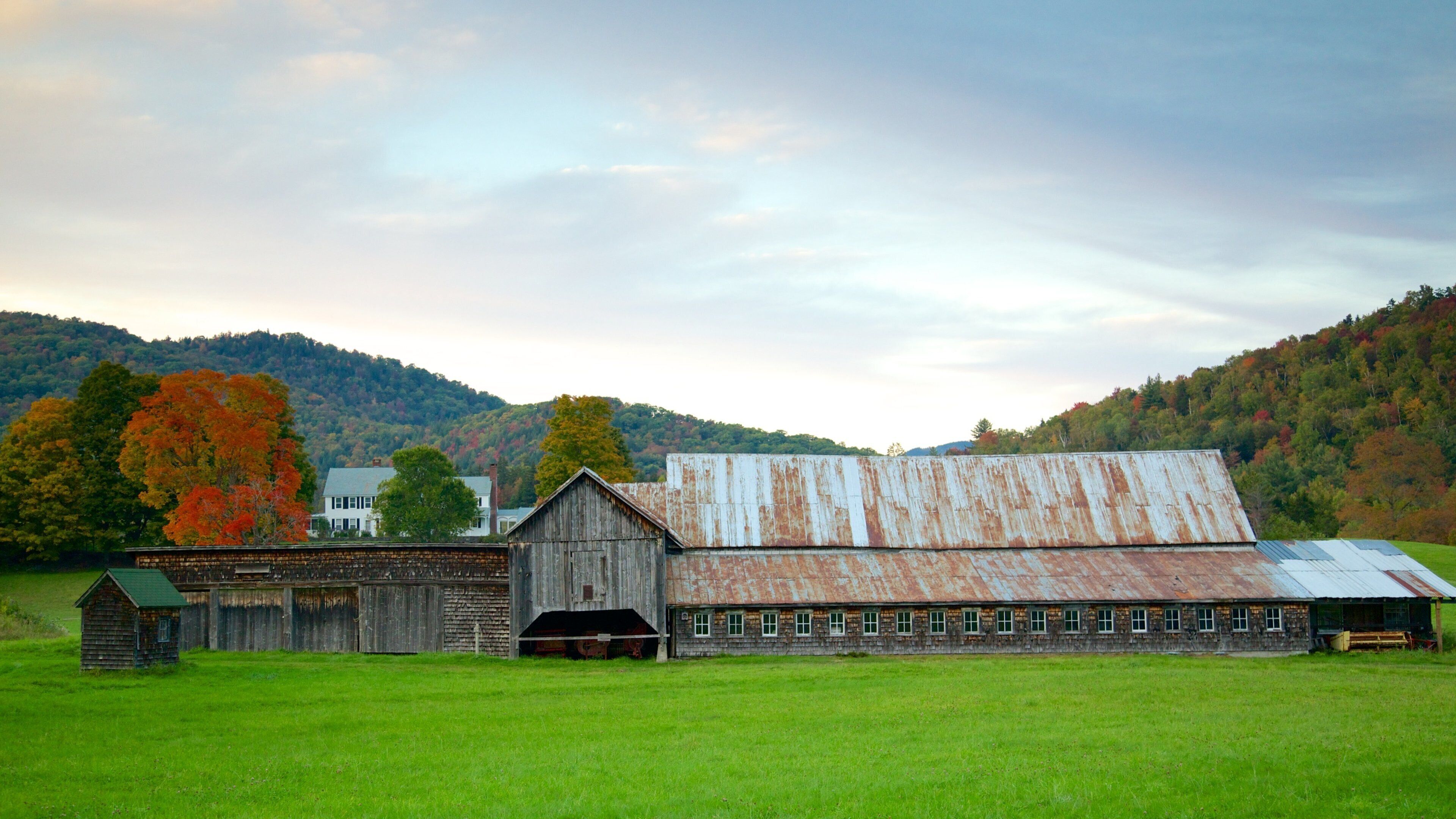Central Vermont featuring farmland