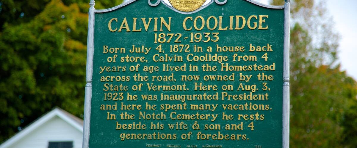 Central Vermont showing signage