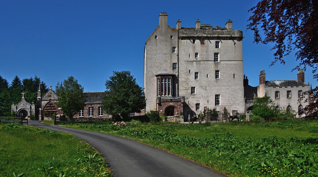 Delgatie Castle, an Elizabethan castle in Aberdeenshire.