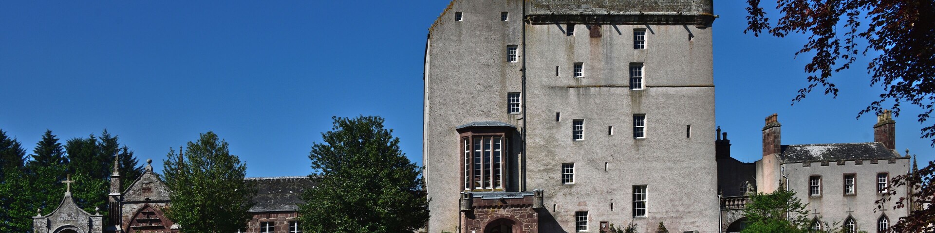 Delgatie Castle, an Elizabethan castle in Aberdeenshire.