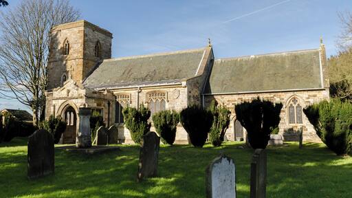 The oldest part of the church dates back to the 13th century. The church was enlarged during the 15th century and later had restoration work done under Sir George Gilbert Scott in the 19th century. The arcade – most of the windows and the south porch date from this time. The octagonal font is 13th/15 century. The wrought iron top is modern. The church has north and south aisles and a north chapel. The late 13th C 3 bay arcades have double chamfered arches with octagonal piers and moulded capitals. On the voussoirs are extensive traces of red painted foliage. The lower part of the tower is 13th century and retains the original narrow tower arch and small lancet window in the west wall. The upper tower was added in the 14th century together with the window. The reredos dated 1860 is mosaic and marble and displays Italian workmanship. Restoration dates of interest:- 1851 WA Nicholson – Architect – work undertaken in chancel included the painted ceiling 1859-60 Sir George G Scott – further restoration 1867 Reredos designed by RJ Withers and made by Salviati 1870-74 George G Scott Jnr, urgent restoration work.