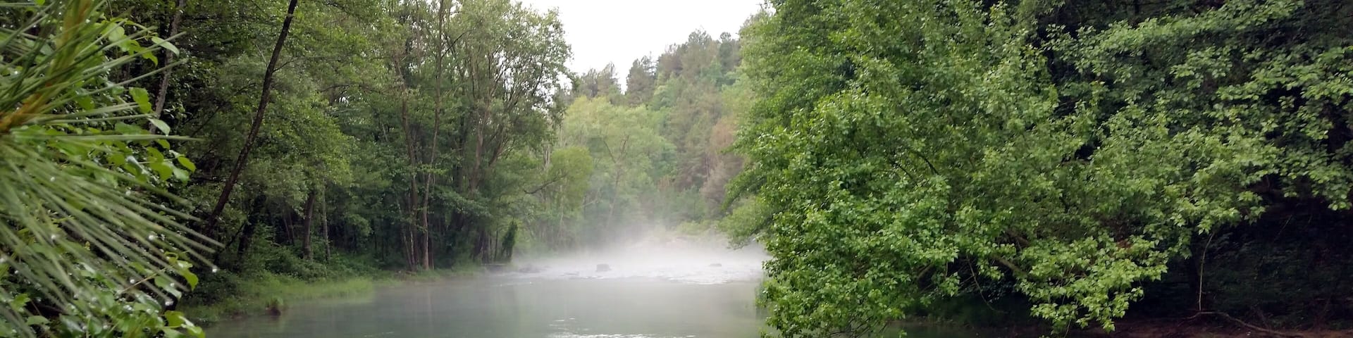 Riu Llobregat at Pla del Rovello (Via Verda del Llobregat, Cercs, Barcelona, Spain)