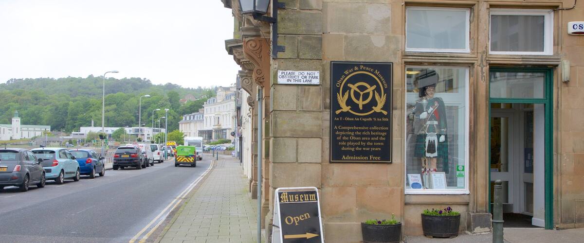 Oban War and Peace Museum which includes street scenes