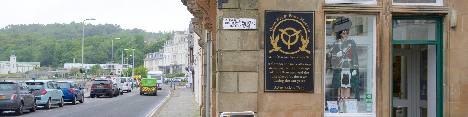 Oban War and Peace Museum which includes street scenes
