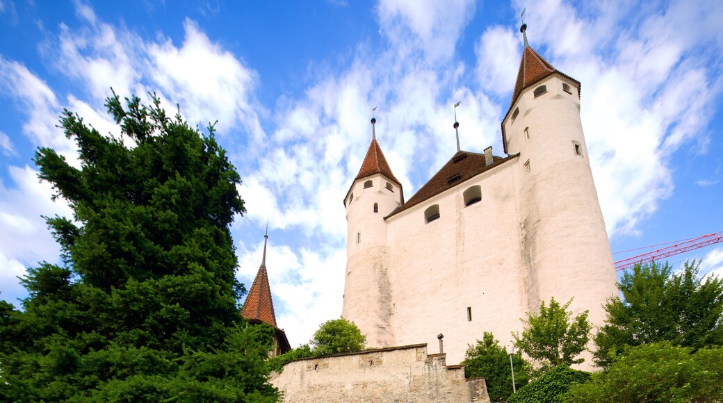 Thun Castle caracterizando arquitetura de patrimĂŽnio e um castelo