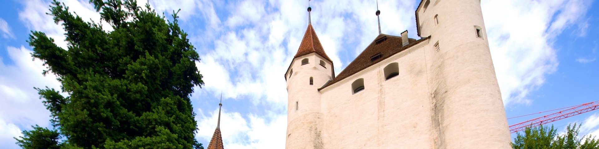 Thun Castle showing heritage architecture and chateau or palace