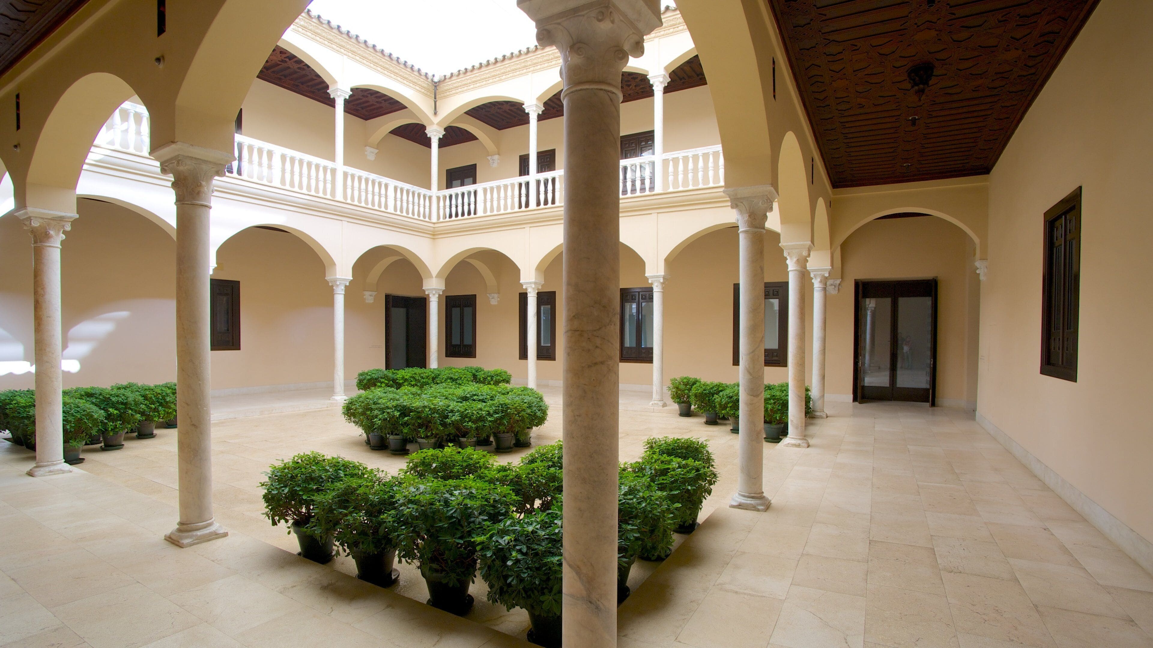 Picasso Museum Malaga showing interior views