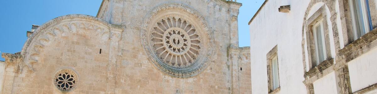 Ostuni Cathedral which includes a church or cathedral, heritage architecture and religious elements