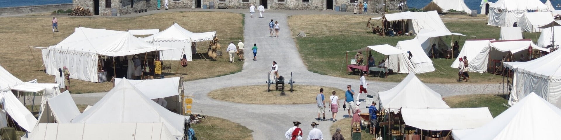 My family and I went on a weekend that hosted a re-enactment. People were dressed up and living in tents all weekend and it really made the history of the fort come alive.