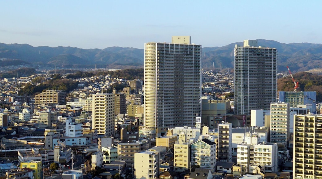 A city view from Takatsuki City Hall in Takatsuki, Osaka prefecture, Japan.