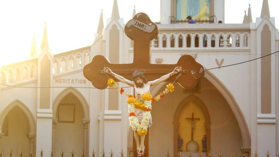 Mt. Mary Church featuring religious aspects