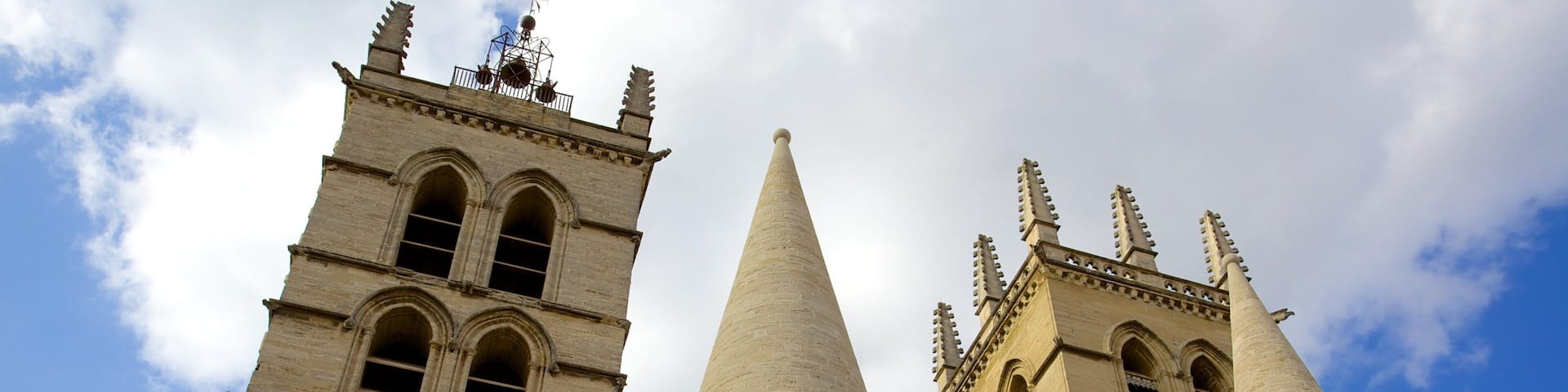 Montpellier Cathedral showing a church or cathedral and heritage architecture