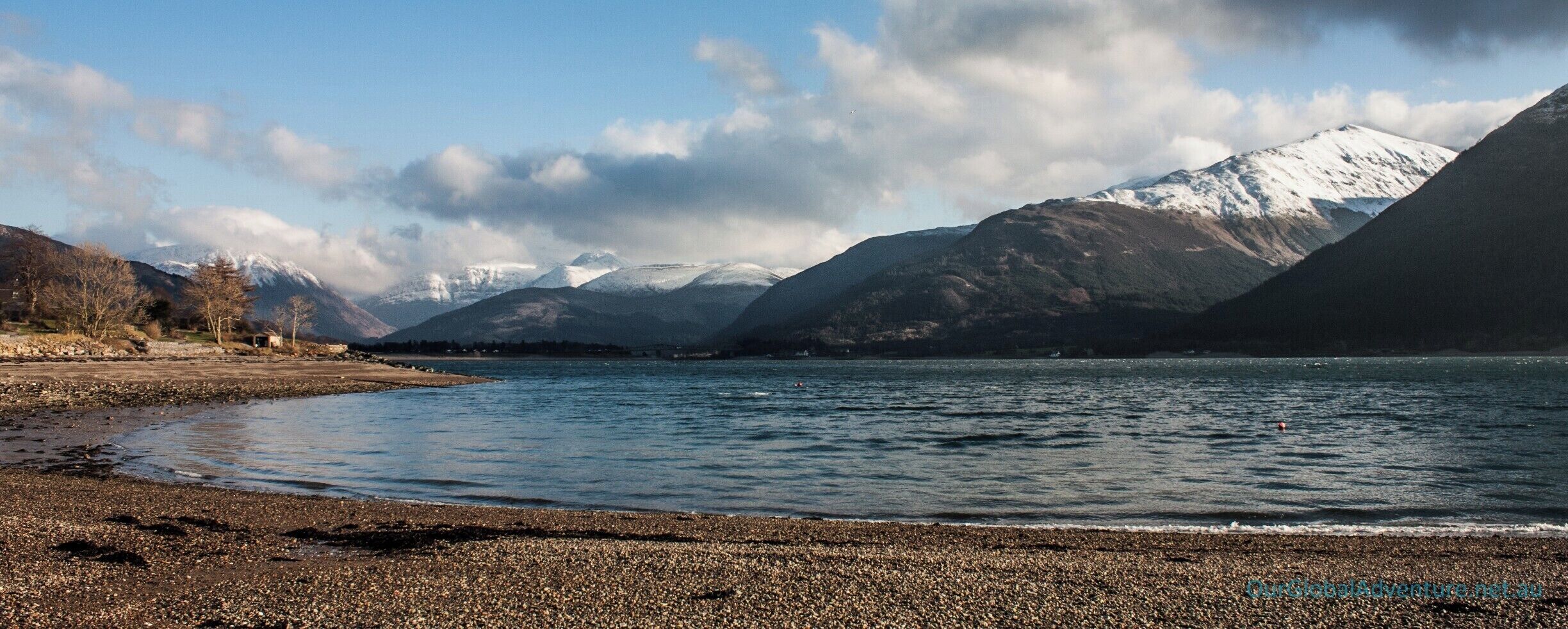 Loch Linnhe, where it feeds into Loch Leven - looking towards Glencoe