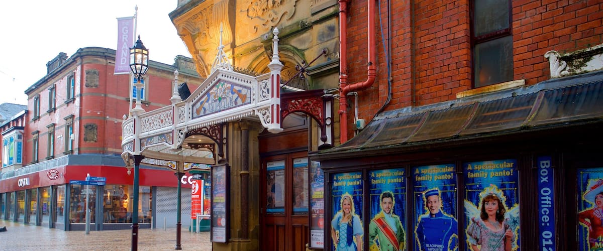 Blackpool Grand Theatre showing signage