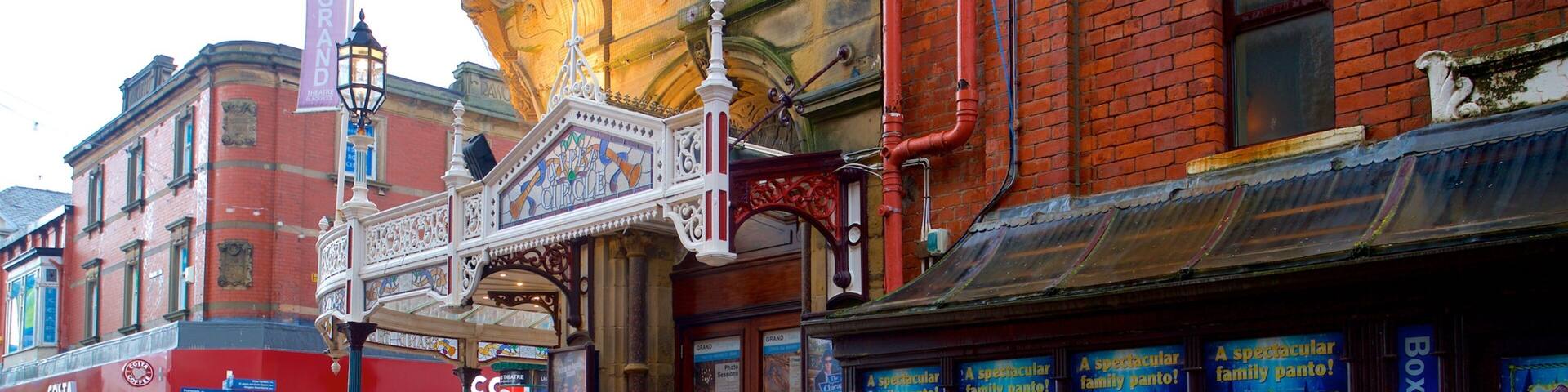 Blackpool Grand Theatre showing signage