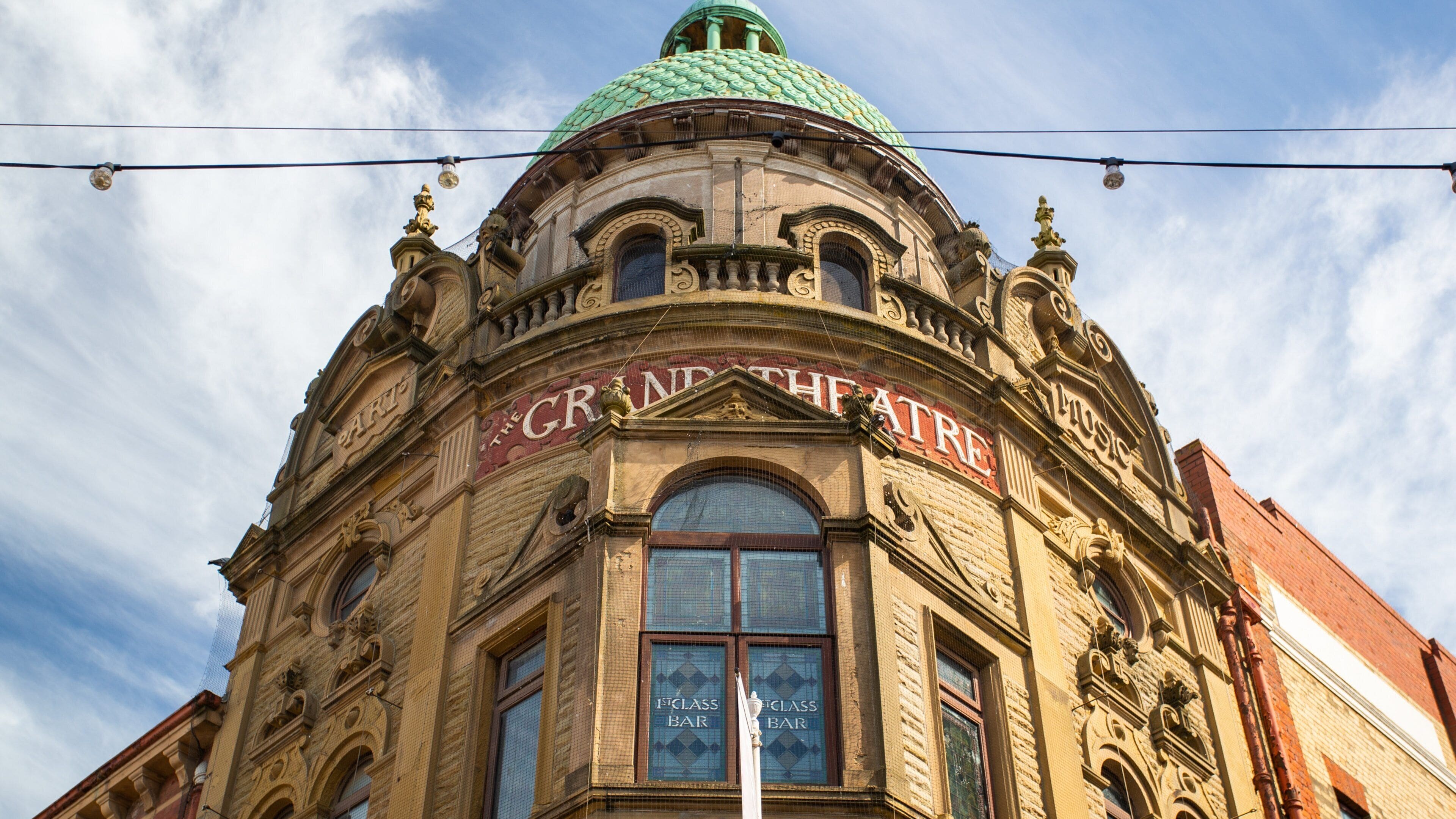 Blackpool Grand Theatre showing heritage elements