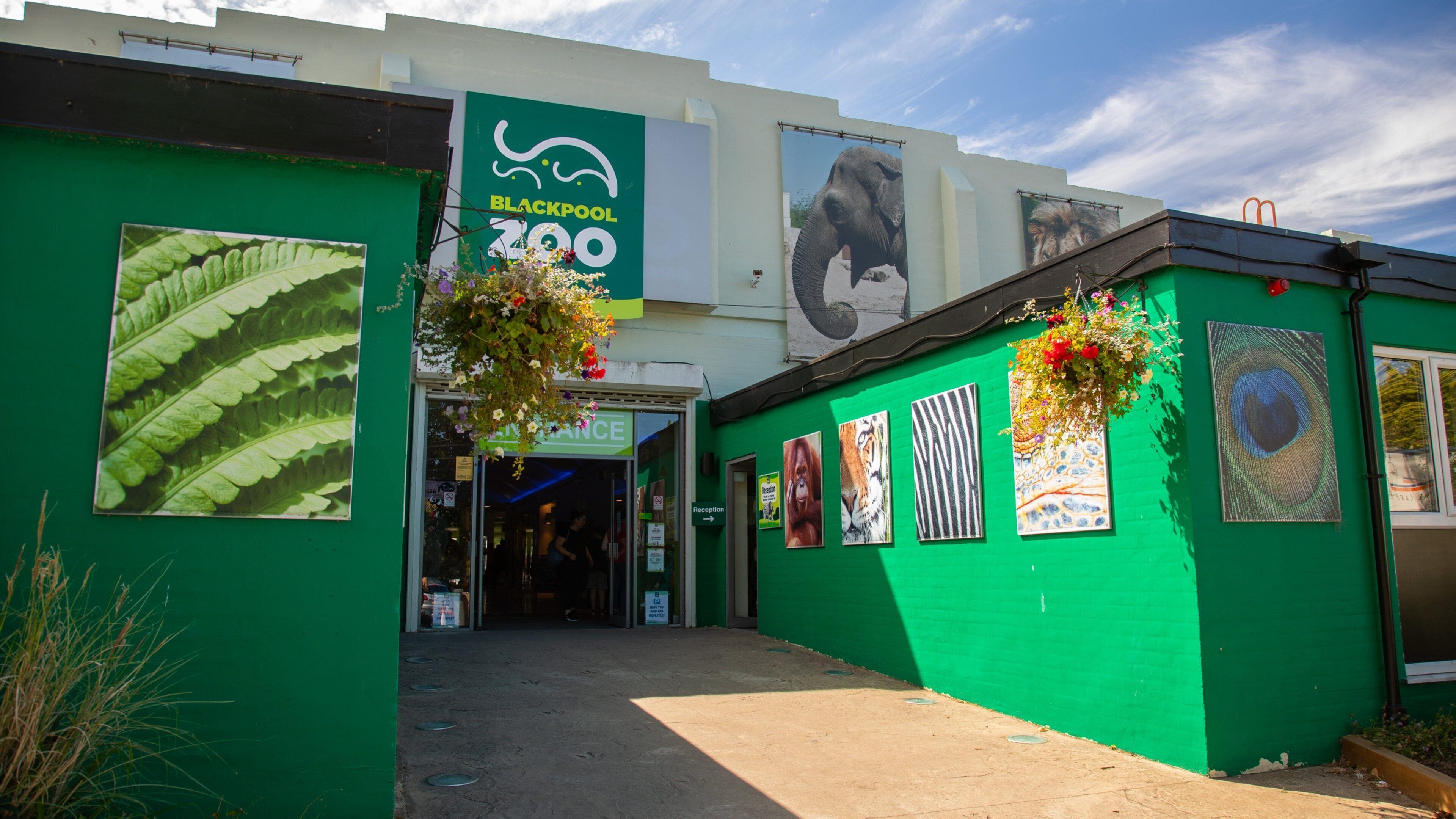Blackpool Zoo which includes signage