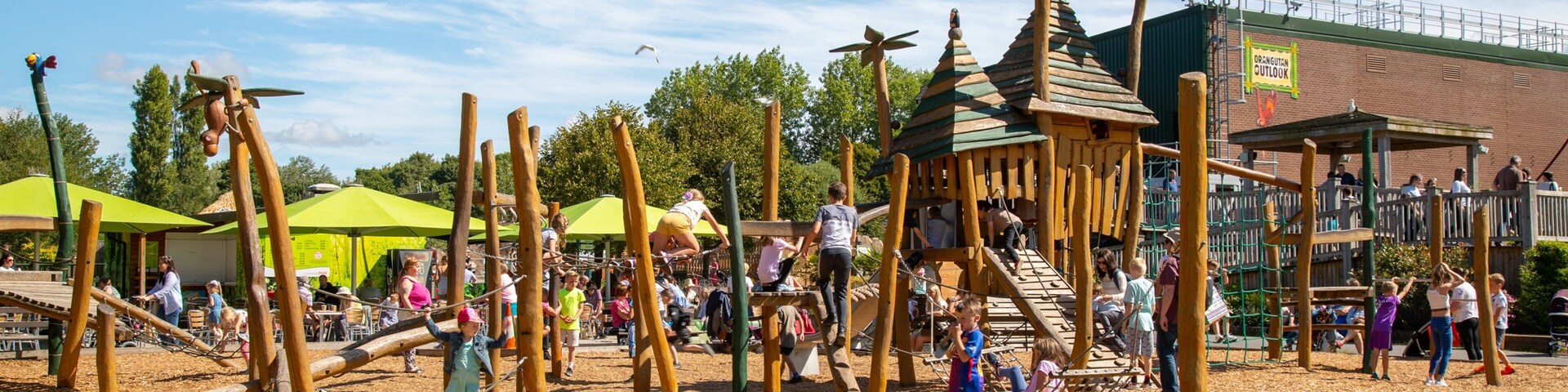 Blackpool Zoo which includes a playground as well as children