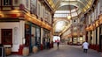 Leadenhall Market which includes shopping, markets and interior views