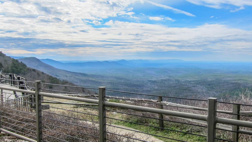 a view from talladega state park in alabama USA