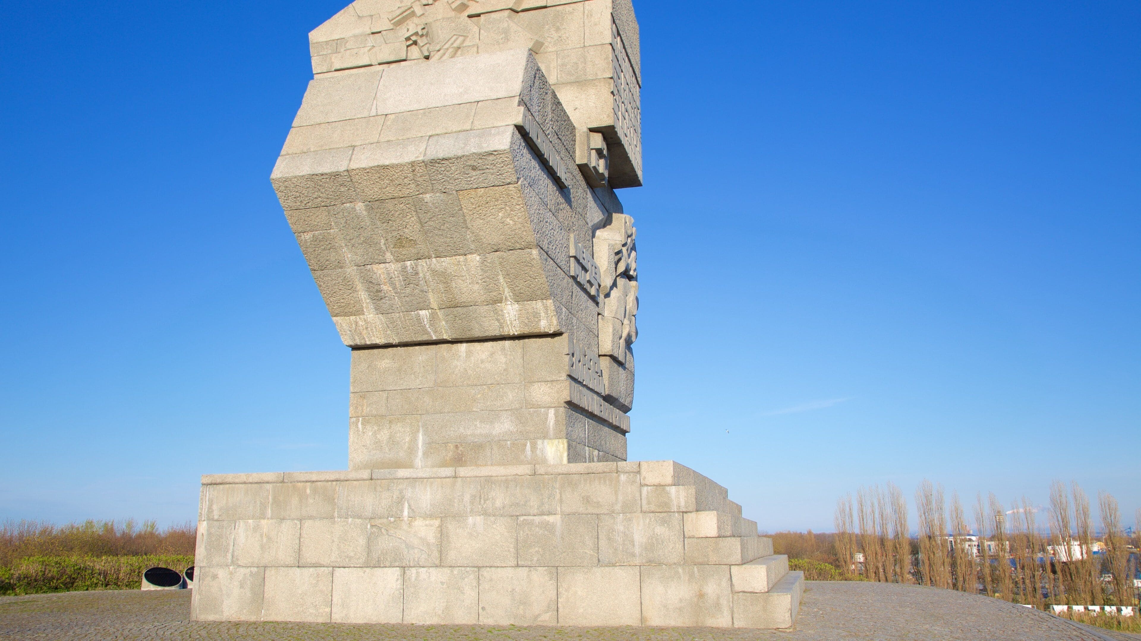 Westerplatte-monumentet som viser monument