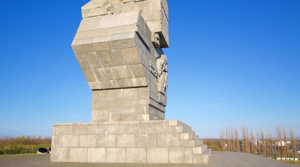 Westerplatte-monumentet som viser monument