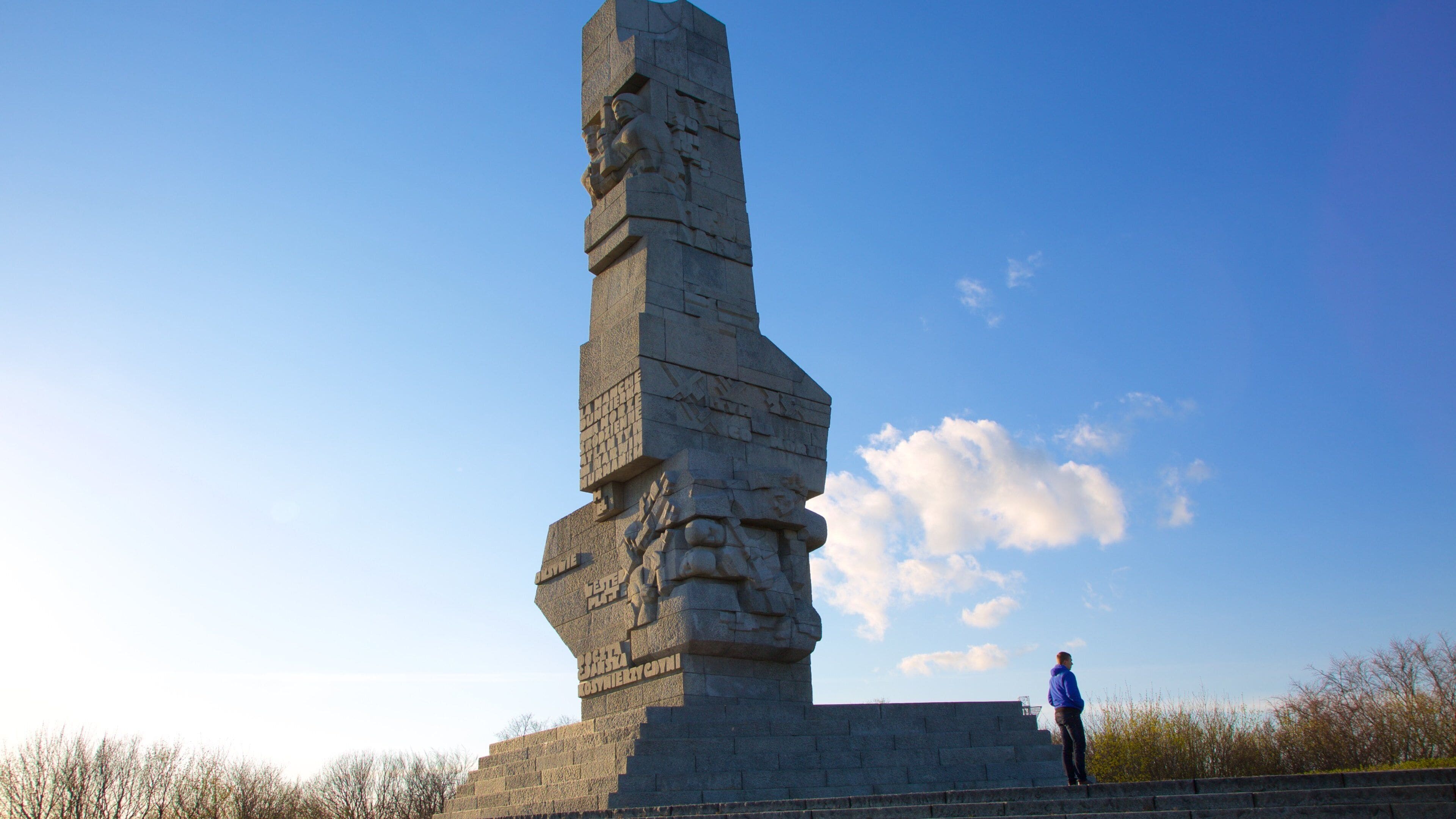 Westerplatte Monument showing a monument