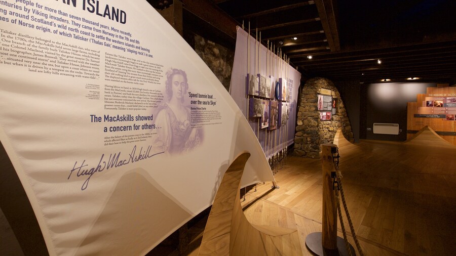 Talisker Distillery featuring interior views