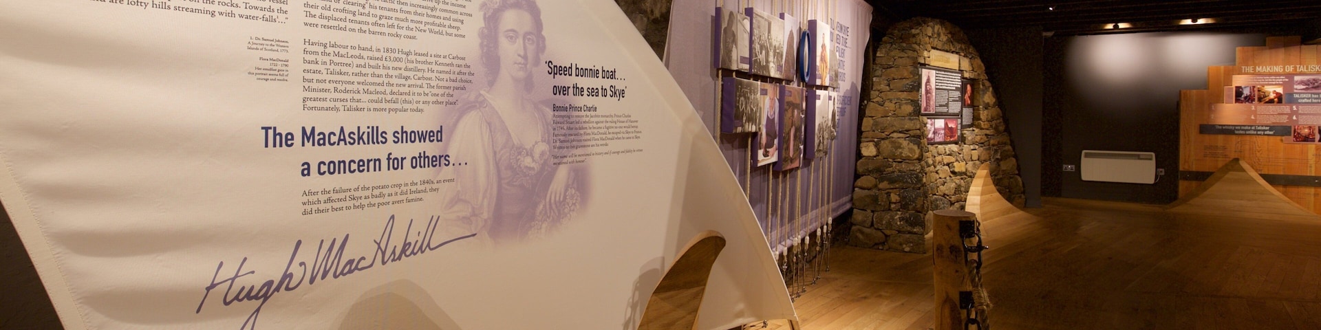Talisker Distillery showing interior views