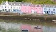 Portree Harbour which includes a coastal town, boating and a bay or harbor