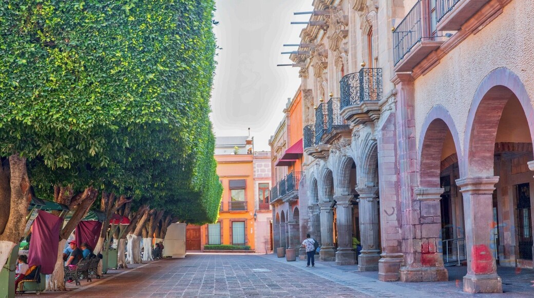 Plaza de Armas in Gueretaro, Mexico is a beautifully well-preserved plaza of Spanish architecture dating back 500 years. Well worth the visit.