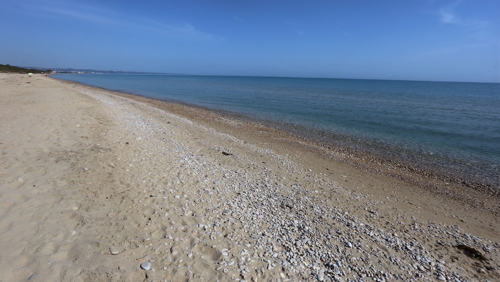 Petacciato, Italia - 3 giugno 2022: la spiaggia le dune la pineta e il mare di marina di