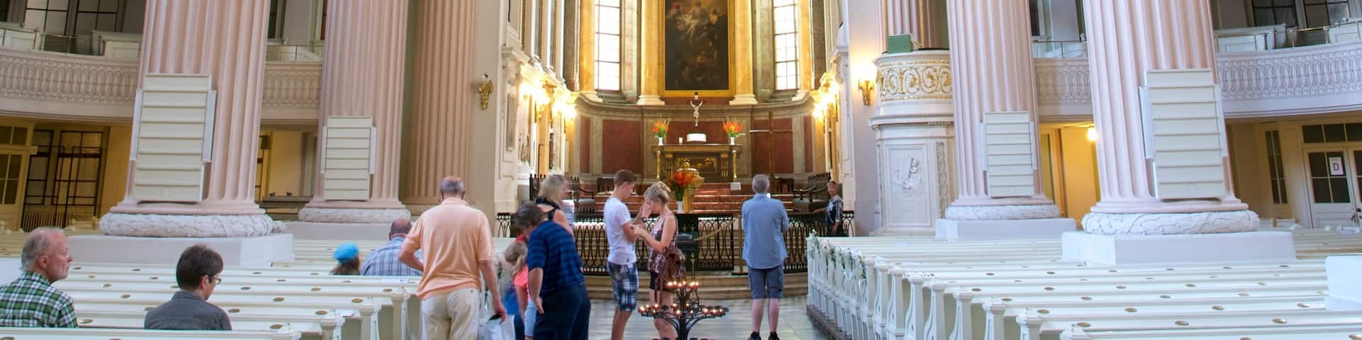 St. Nicholas Church which includes a church or cathedral and interior views