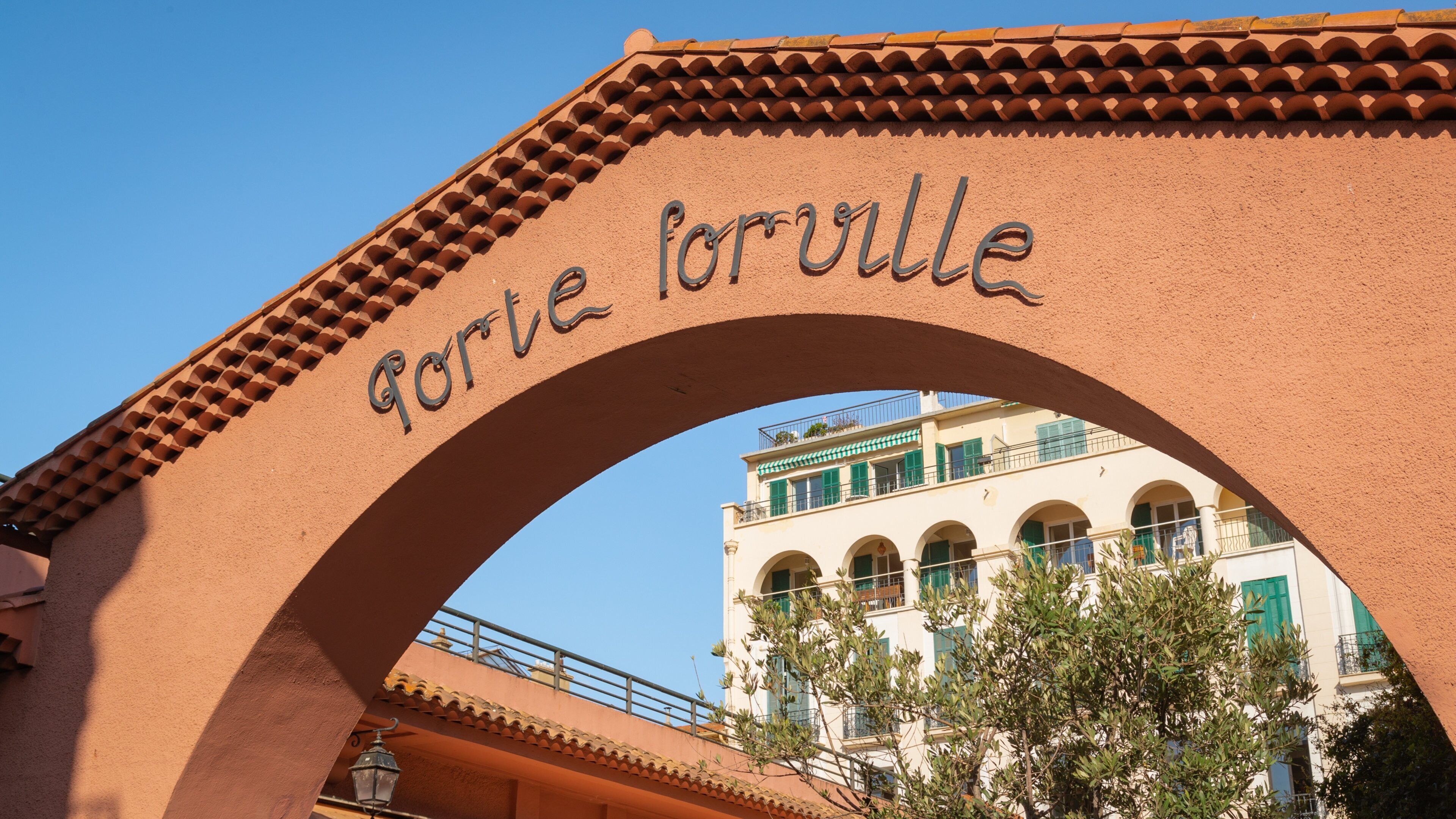 Forville Provencal Food Market featuring signage